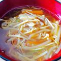 ゆぼ☆'s cooksnap of when they made もやし えのきピーマンのピリ辛中華スープ.