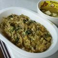 terakooo's cooksnap of when they made もやしと豚バラ肉の節約たまご丼ぶり.