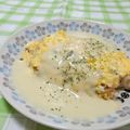 赤い電話's cooksnap of when they made 簡単クリームオムライス.