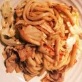 りんごッ's cooksnap of when they made すき焼き風焼きうどん♪.