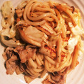 りんごッ's cooksnap of when they made すき焼き風焼きうどん♪.