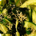 はなさくのはなさく's cooksnap of when they made きゅうりとわかめの酢の物.
