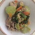 料理初心者男。's cooksnap of when they made ちんげん菜と豚肉のクタクタ煮.