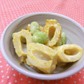 赤い電話's cooksnap of when they made ちくわと枝豆のマヨ☆カレー和え.