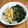 かおpon's cooksnap of when they made わかめとうどの酢みそ.