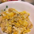 伊佐原's cooksnap of when they made 糖質制限♪包丁不要♪和洋中な豆腐の卵とじ.
