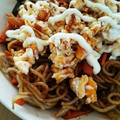 まーさんれなさん's cooksnap of when they made お弁当にも♪卵のせ焼きそば♪.