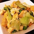☆まなまな☆'s cooksnap of when they made 青梗菜と厚揚げのたまごとじ.