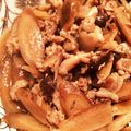 ゆっきい９'s cooksnap of when they made ごぼうと豚すじ肉のマーマレード煮.