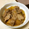 ミニぱたん's cooksnap of when they made かぼちゃと豚肉の煮物.