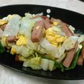 RUMI180's cooksnap of when they made ☆スパム入り♪　簡単野菜炒め☆.