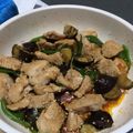 Poucette's cooksnap of when they made 柔らかい☆鶏むね肉と茄子のコチュ炒め.