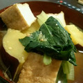 なつお0526's cooksnap of when they made 旨い！さつま芋と小松菜と厚揚げの味噌汁☆.
