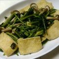 ナーちゃん's cooksnap of when they made ほうれん草と油揚げの生姜焼き♡.