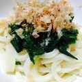 yu1211ma's cooksnap of when they made モロヘイヤうどん.