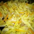 お〜♪'s cooksnap of when they made ジャガイモとひき肉の薄味炒め☆.