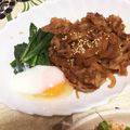 クック3KVXF4☆'s cooksnap of when they made 簡単ご飯がすすむ 牛肉ゆで玉～すき煮.