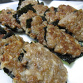 ちばたま's cooksnap of when they made ☆れんこんとひき肉の磯辺焼き☆.