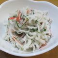 daikanon's cooksnap of when they made 簡単・絶品・夏の大根サラダ.