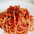 mignon_osc's cooksnap of when they made 簡単すぎ☆ツナ缶でトマトソースパスタ.