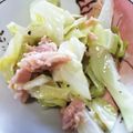 ぽち号's cooksnap of when they made レンジでチン！キャベツとツナのごま油和え.