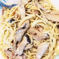 unsamu's cooksnap of when they made たっぷりきのこのクリームパスタ！.