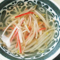 KBDRTMM's cooksnap of when they made もやしとカニかまの中華スープ☆.