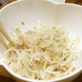 chou*'s cooksnap of when they made もやし玉ねぎツナめんつゆサラダ.