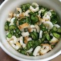 akqoo's cooksnap of when they made きゅうりとちくわの酢の物（甘酢）.