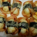marikoen's cooksnap of when they made ハムと玉子の海苔巻きてんぷら.