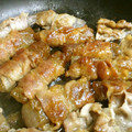 心の空's cooksnap of when they made こんにゃくの豚巻しょうが焼き.