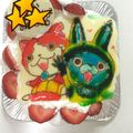 お団子さん's cooksnap of when they made チョコとナパージュでキャラケーキ☆.
