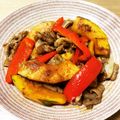 Marraskuu8's cooksnap of when they made カボチャと豚肉のバルサミコ炒め.