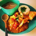 Yumipuppy's cooksnap of when they made 盛って♪盛って♪カレーパラダイス♪.
