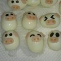 やよいママさん's cooksnap of when they made キャラ弁☆うずら卵でブタちゃん.