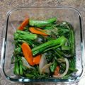 Charlie725's cooksnap of when they made 空芯菜厚揚げポークオイスターソース炒め.