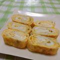 赤い電話's cooksnap of when they made ふっくら♪釜あげしらすのたまご焼き♪.