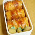 つちかな's cooksnap of when they made 簡単！お弁当に！うますぎる肉巻おにぎり♪.