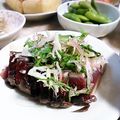 ＴＯＭＯＷＡＴ's cooksnap of when they made 茗荷と大葉で♪さっぱりかつおたたき.
