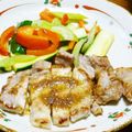 B子chan's cooksnap of when they made やわらかポークステーキ柚子こしょうソース.