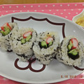 ゆけり３兄弟's cooksnap of when they made かにかまの裏巻き寿司.