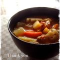 こは＊'s cooksnap of when they made 野菜たっぷり♪キムチ入り豚汁.