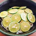 けめ＊'s cooksnap of when they made 柑橘香って爽やか～すだち・胡瓜の素麺.