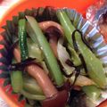 サコタ5's cooksnap of when they made 小松菜とキャベツの塩昆布和え.