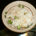 薬味PAD's cooksnap of when they made グリンピースと桜エビのご飯.
