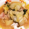 猫工場's cooksnap of when they made 白菜 しめじ ベーコンの 味噌煮込み！.