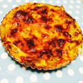 鈴子☆'s cooksnap of when they made 春巻きの皮でさつまいものキッシュ.