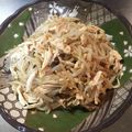 smilesachi's cooksnap of when they made もやしとささみのからしあえ.