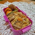 ☆むさし☆'s cooksnap of when they made 根菜と大蒜で元気モリモリ和風パスタ.