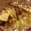 ぬいぐるみたっくん's cooksnap of when they made トースターでタラとキノコのホイル焼き.